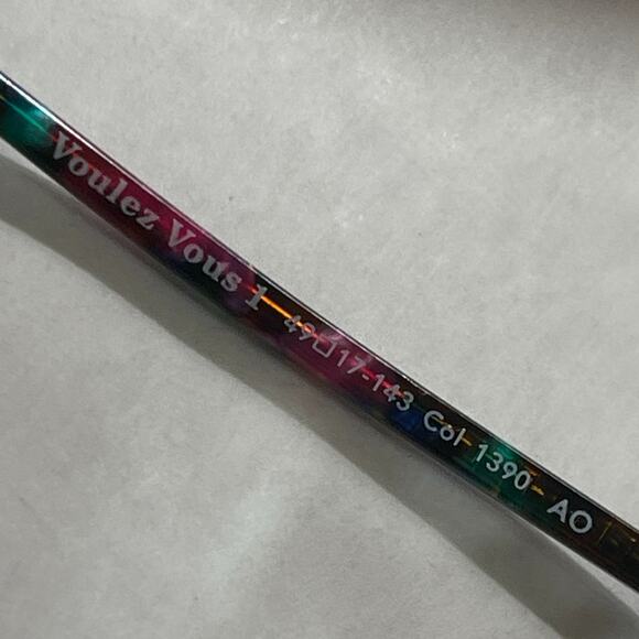 Woow Eyeglasses Frames Only Sunglasses Voulez Vous 1 Col 1390 AO 49-14-143 Paris - Picture 9 of 10
